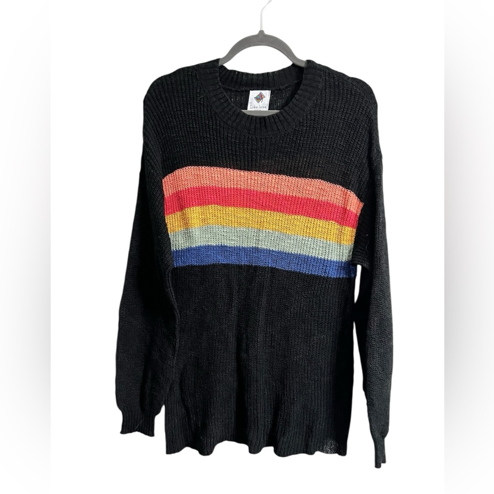 Like Love Women’s Stripe Lightweight Sweater